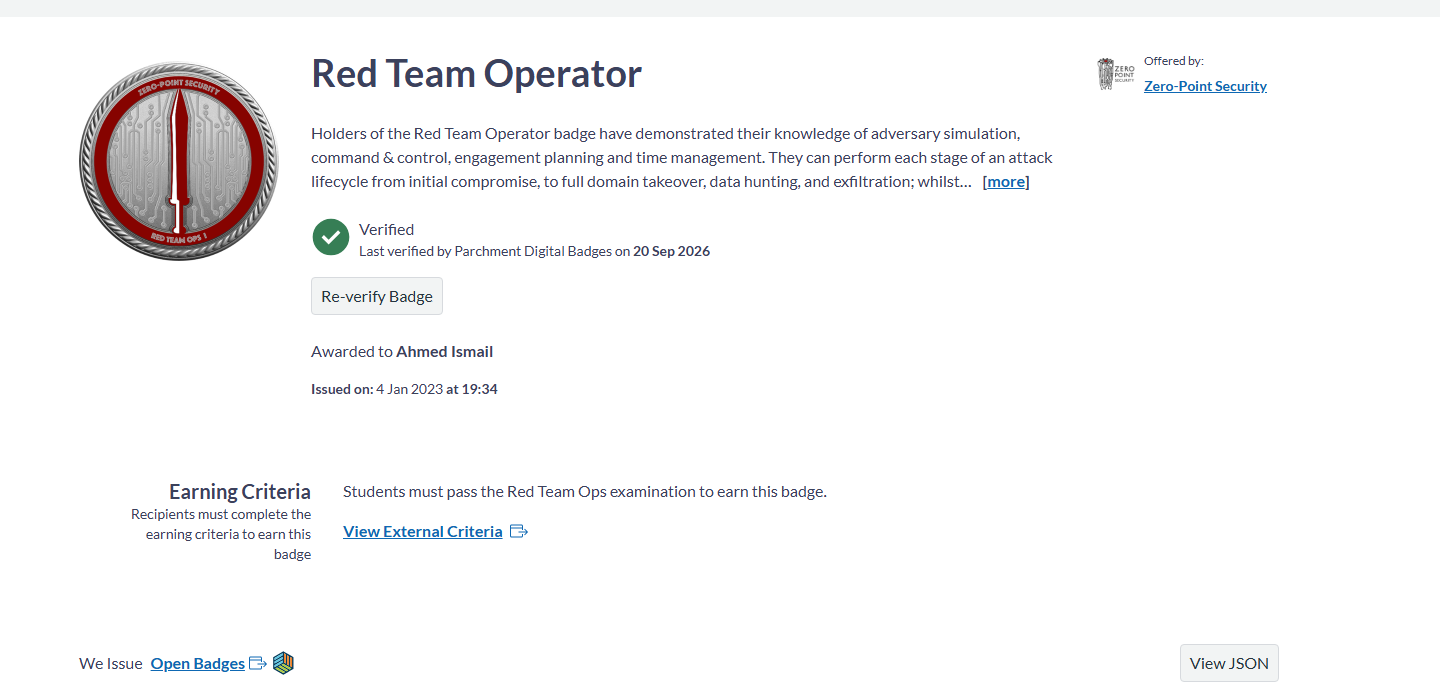 CRTO credential