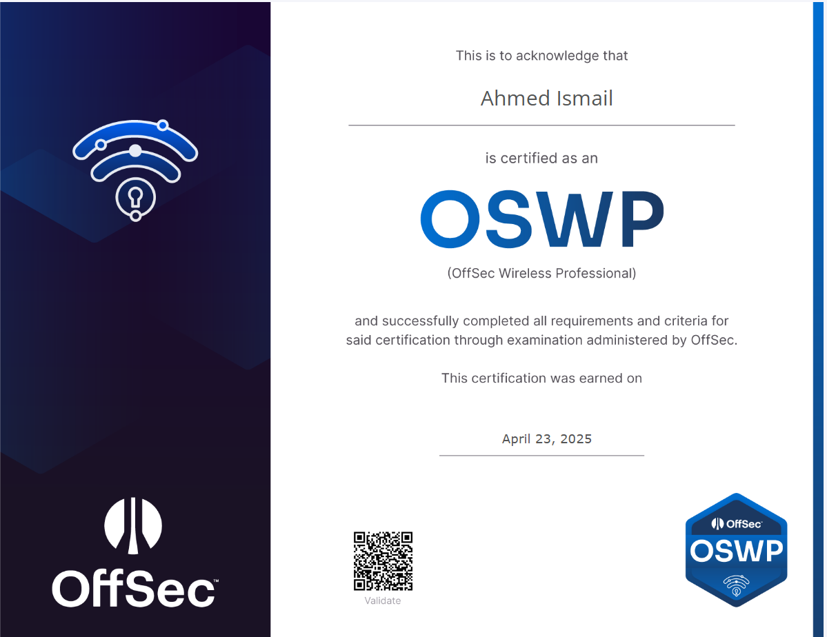 OSWP credential